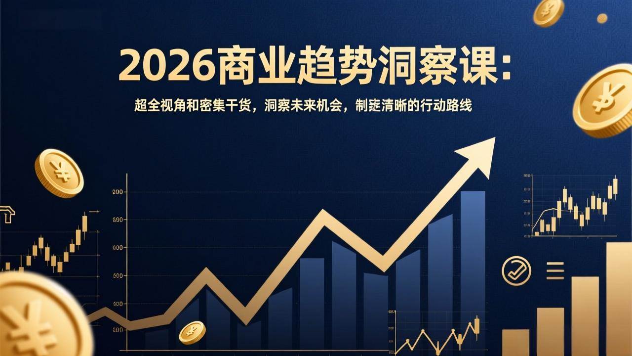 (2.7)2026商业趋势洞察课：超全视角和密集干货，洞察未来机会，制定清晰的行动路线