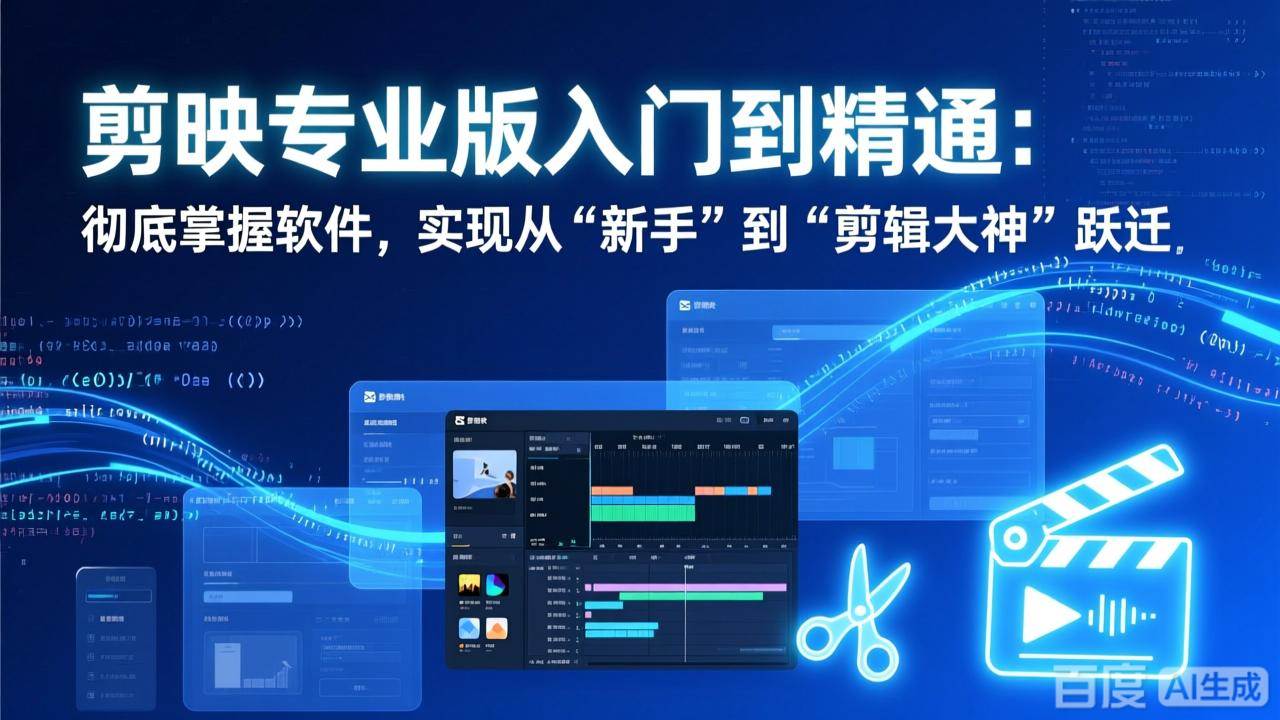 (2.6)剪映专业版入门到精通：彻底掌握软件，实现从“新手”到“剪辑大神”跃迁